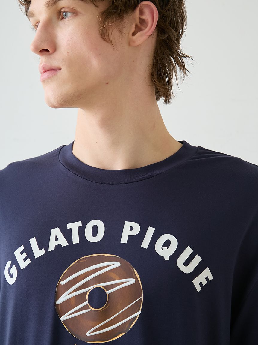 GELATO PIQUE HOMME「【HOMME】ドーナツワンポイントプリントTシャツ」|ルームウェア|