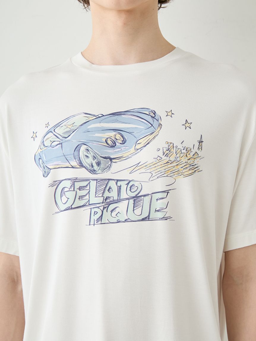 GELATO PIQUE HOMME「【HOMME】【接触冷感】スタービークルワンポイントTシャツ」|ルームウェア|