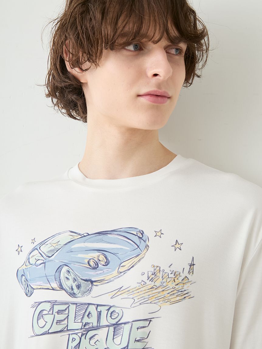 GELATO PIQUE HOMME「【HOMME】【接触冷感】スタービークルワンポイントTシャツ」|ルームウェア|