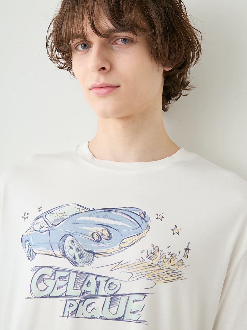 GELATO PIQUE HOMME「【HOMME】【接触冷感】スタービークルワンポイントTシャツ」|ルームウェア|