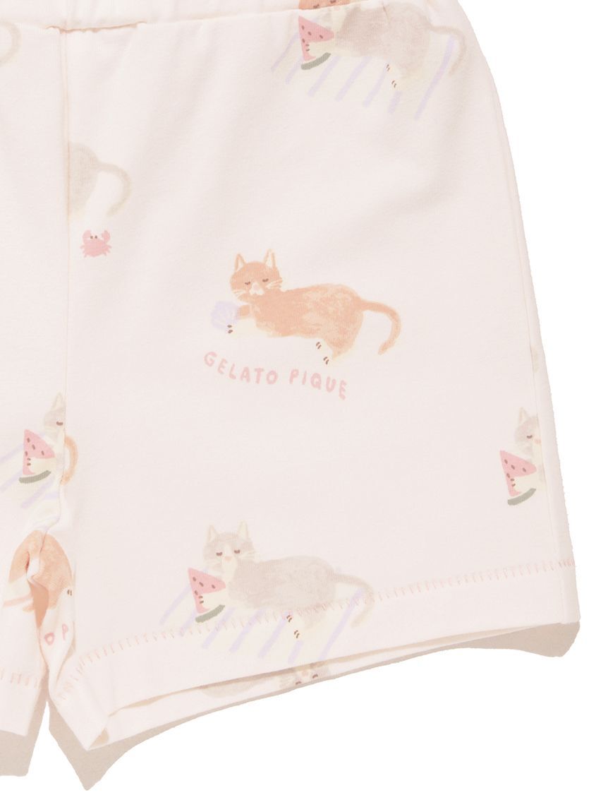 GELATO PIQUE KIDS & BABY「【BABY】シーサイドキャット柄ショートパンツ」|その他ベビーウェア|