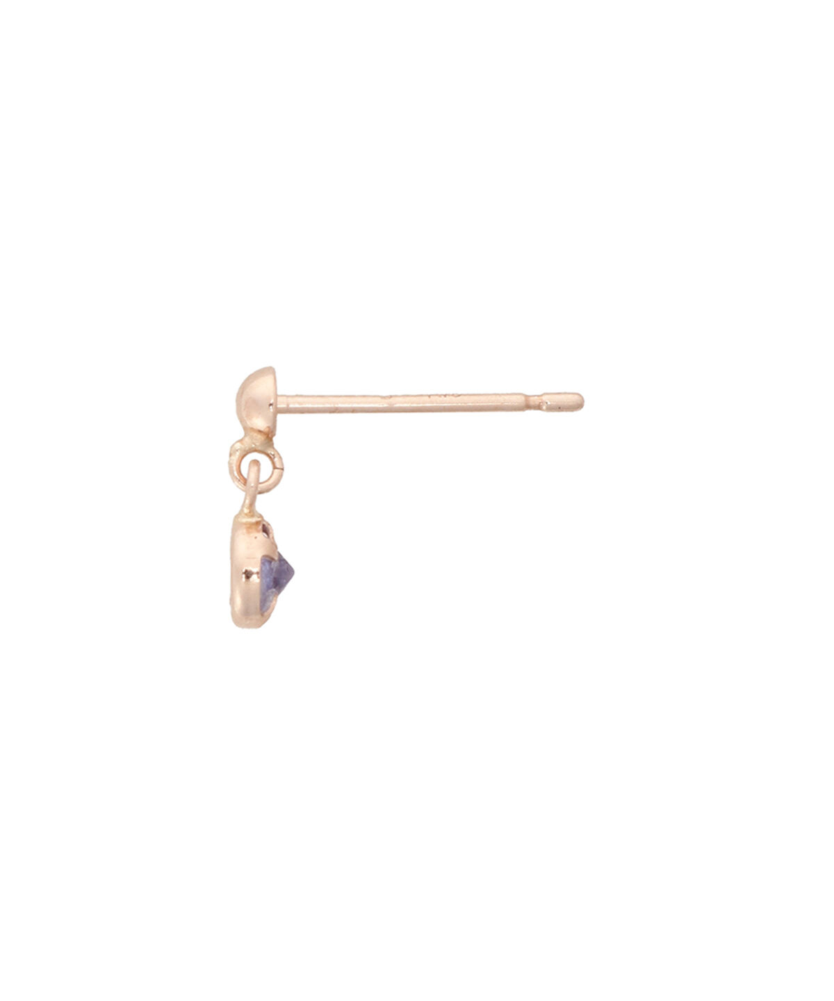 newme by Samantha Thavasa「K10 PG タンザナイト サークルピアス≪12月 誕生石≫」|ピアス|