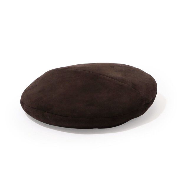TOMORROWLAND GOODS「MAISON MICHEL New Billy Velvet Leather ベレー」|ハンチング・ベレー帽|49 ダークブラウン