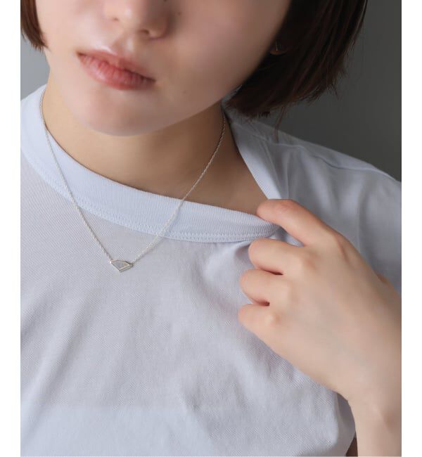 Spick and Span「【SAMH by LILAS】ダイヤモンドカットシェルネックレス SV」|ネックレス|