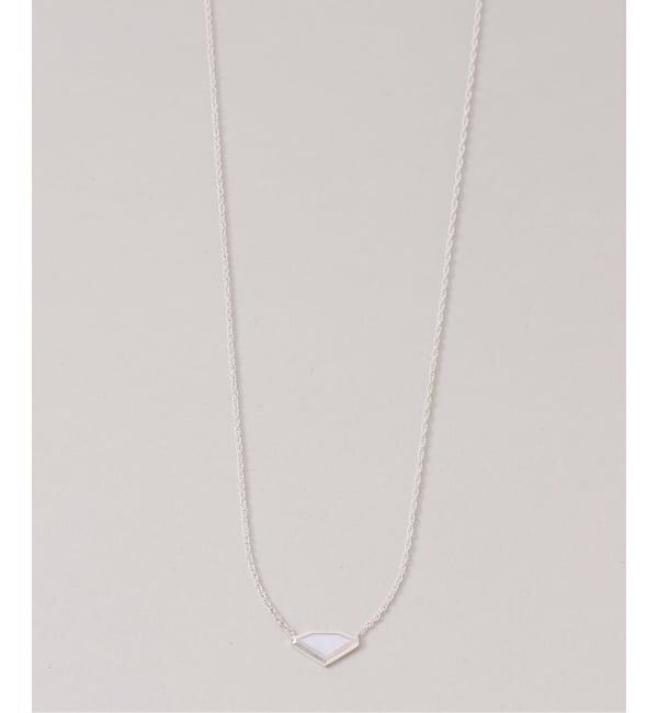 Spick and Span「【SAMH by LILAS】ダイヤモンドカットシェルネックレス SV」|ネックレス|