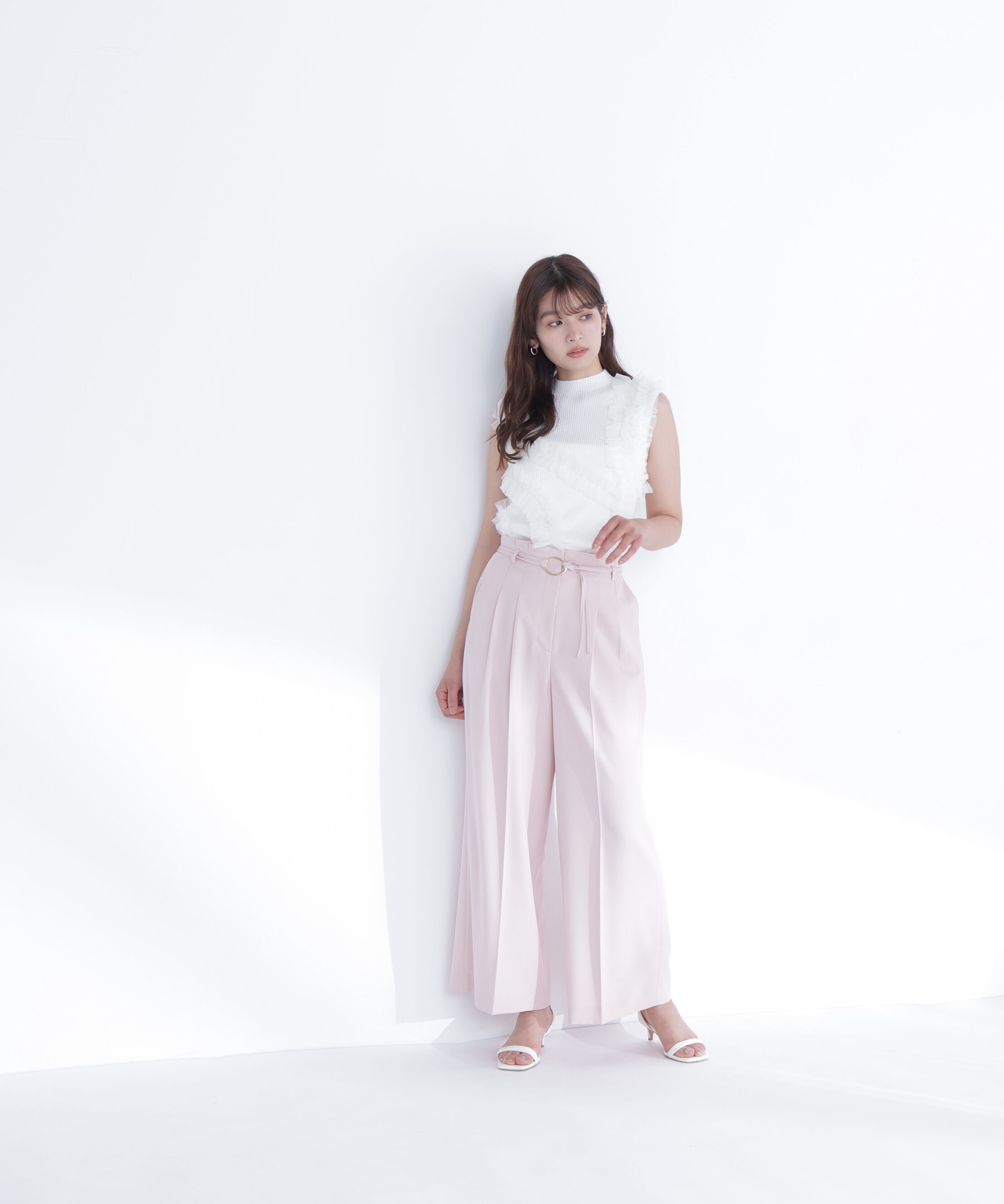  「ダブルベルトワイドパンツ」|その他|