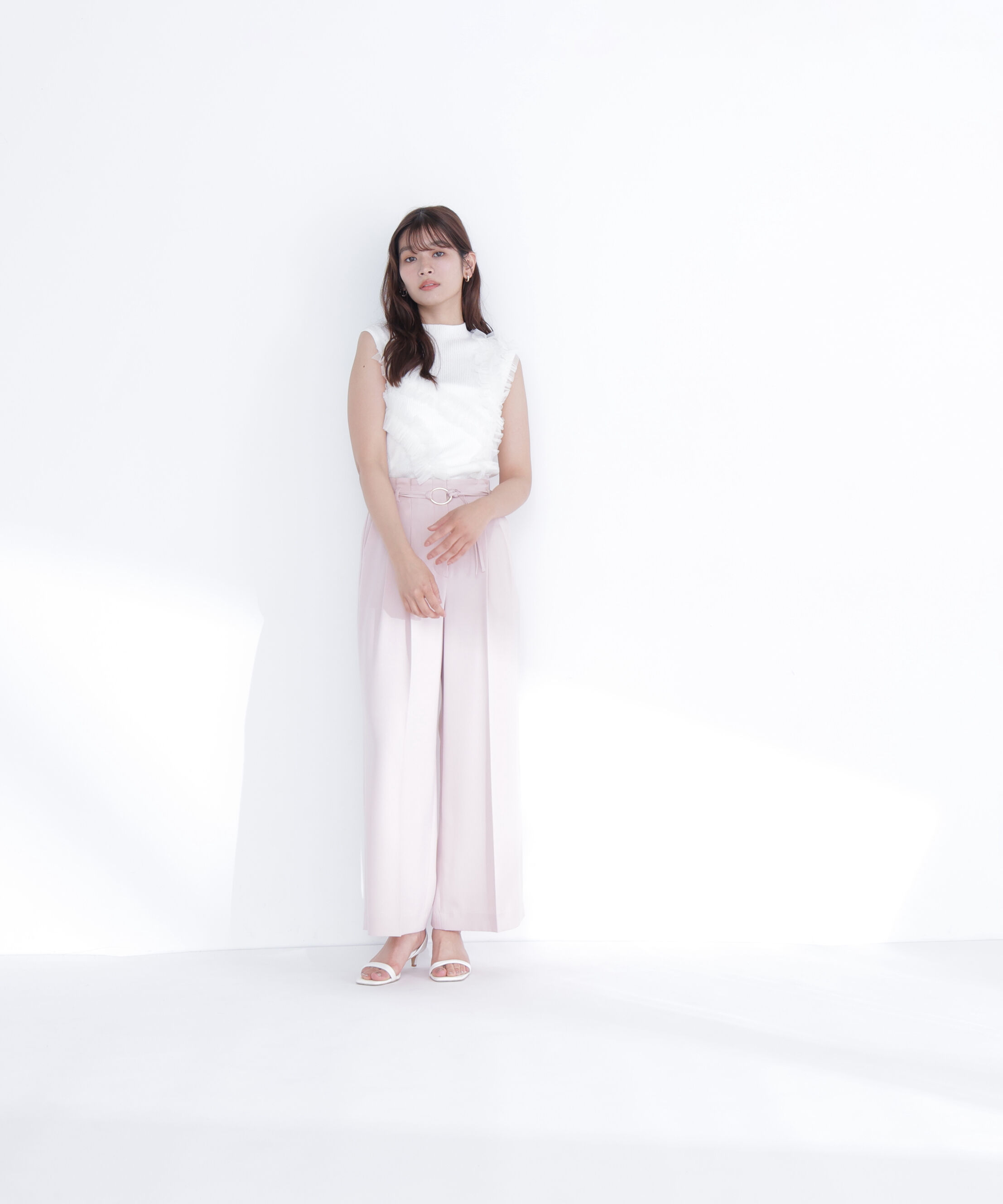  「ダブルベルトワイドパンツ」|その他|