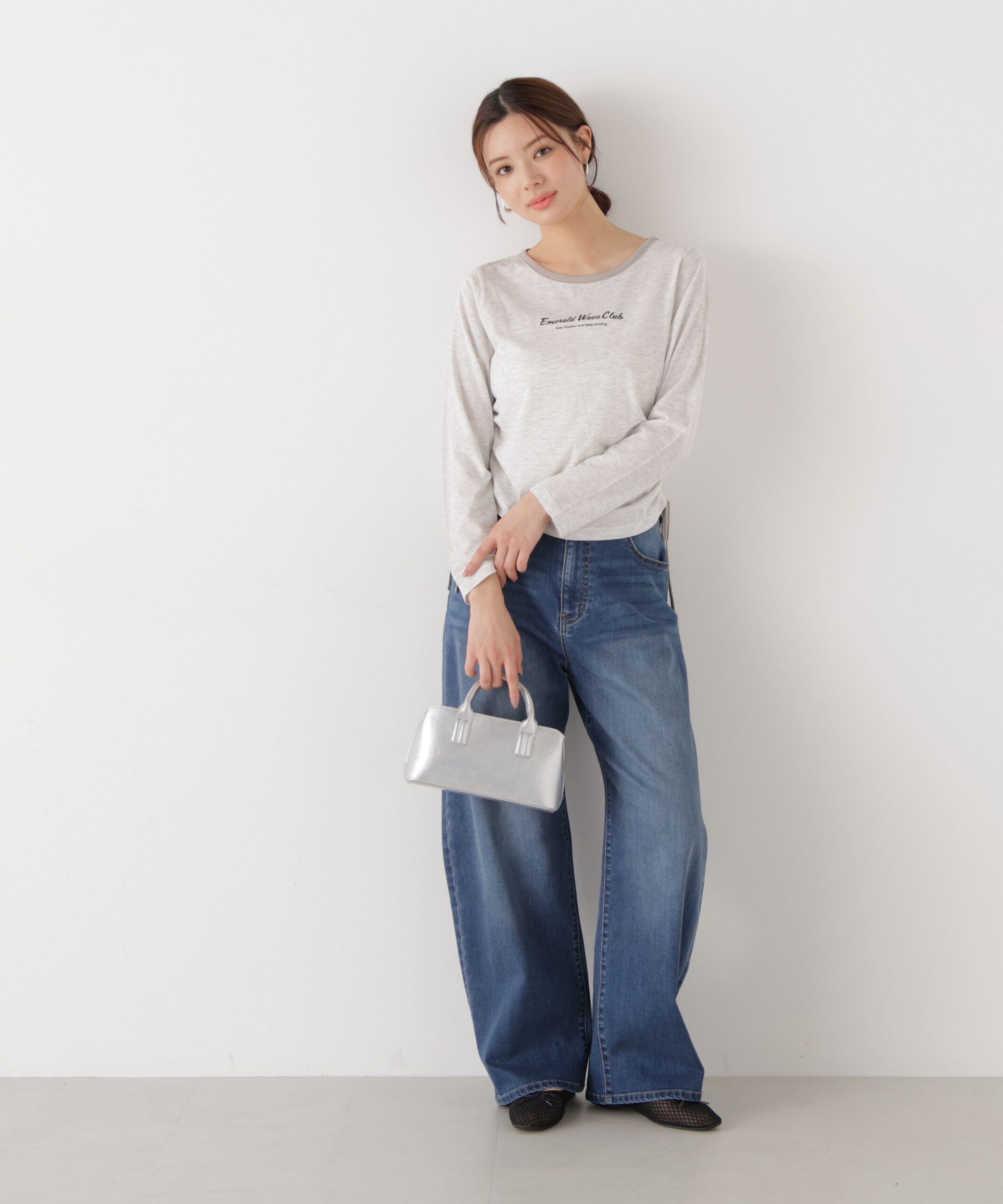 PROPORTION BODY DRESSING「〈a/mie〉ドロストシアートップス　　26SS」|Tシャツ・カットソー|