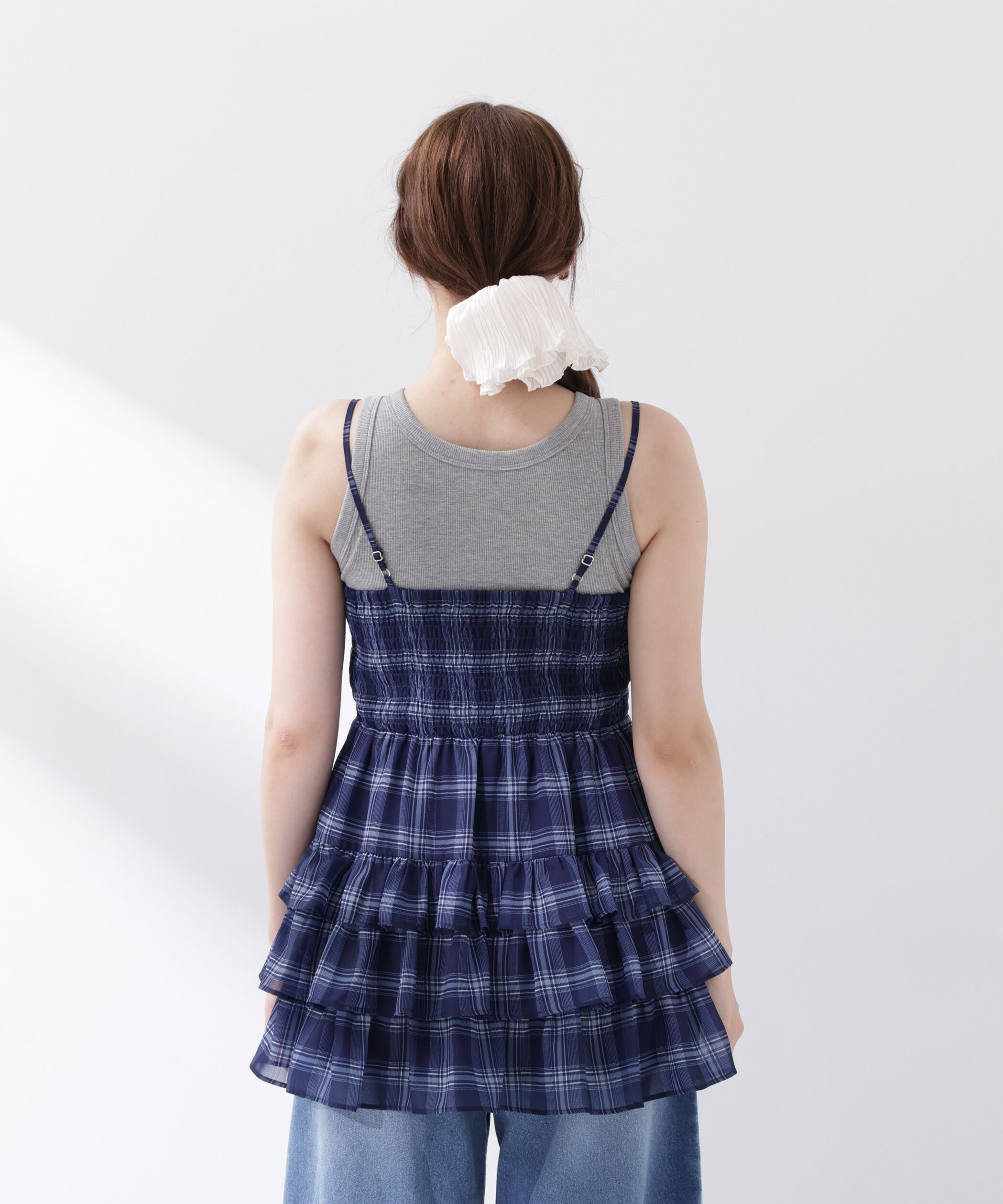 PROPORTION BODY DRESSING「＜青島心さんコラボ＞チェックチュニック」|シャツ・ブラウス|