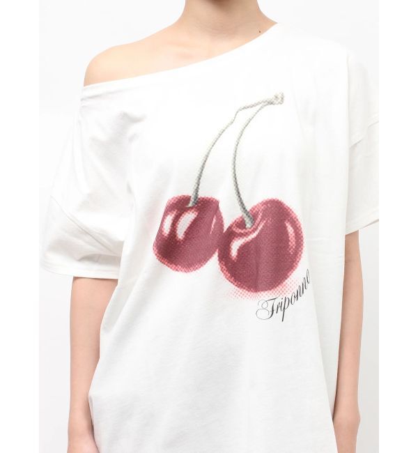 jouetie「チェリーワンショルルーズTシャツ」|Tシャツ・カットソー|