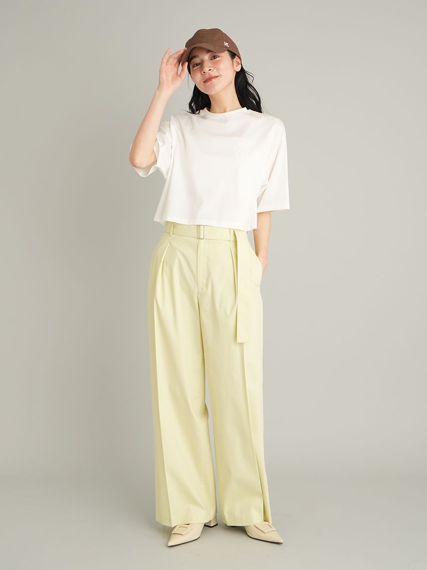 Mila Owen「【WEB限定カラー】ハイラインモノグラムＴシャツ」|Tシャツ・カットソー|