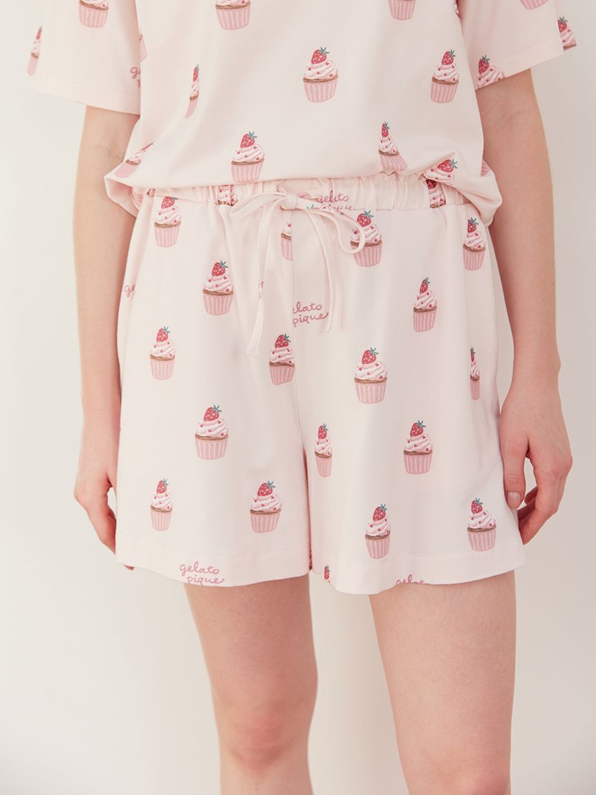 gelato pique「カップケーキ柄ショートパンツ」|ルームウェア|