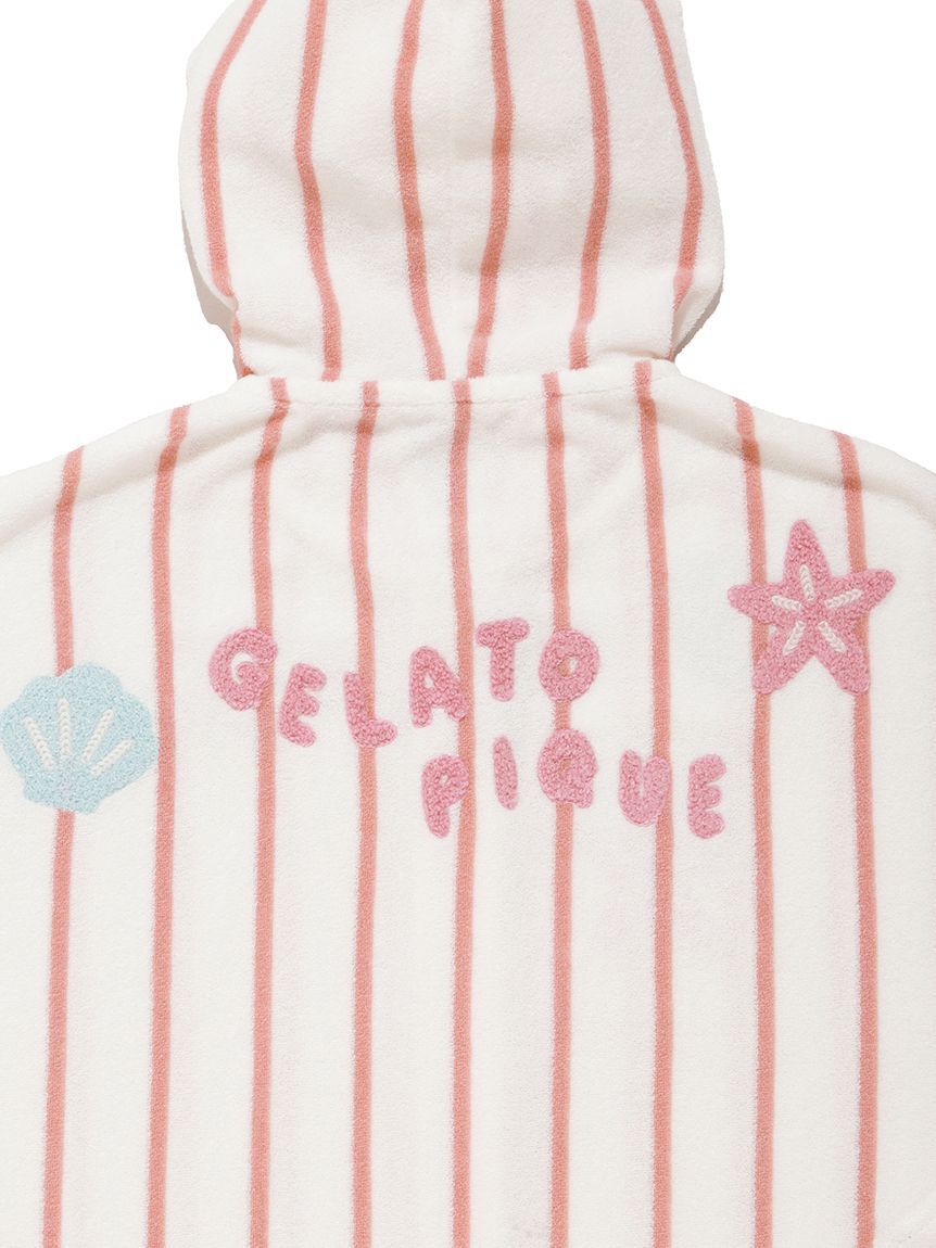 GELATO PIQUE KIDS & BABY「【BABY】【UVカット】ストライプパイルポンチョ」|その他ベビーウェア|