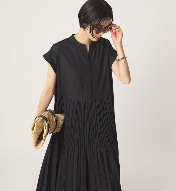 UNITED ARROWS green label relaxing「【結論シリーズ】全方位映えプリーツワンピ［size SHORT/TALLあり］」|ワンピース|