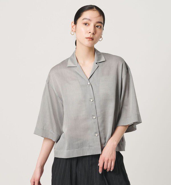 BEAUTY&YOUTH UNITED ARROWS「レーヨンキュプラブレンド オープンカラーシャツ」|シャツ・ブラウス|