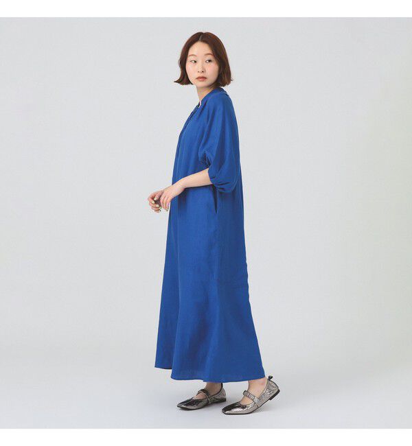 Ray BEAMS 「リネン バルーンスリーブ ワンピース」|ワンピース|