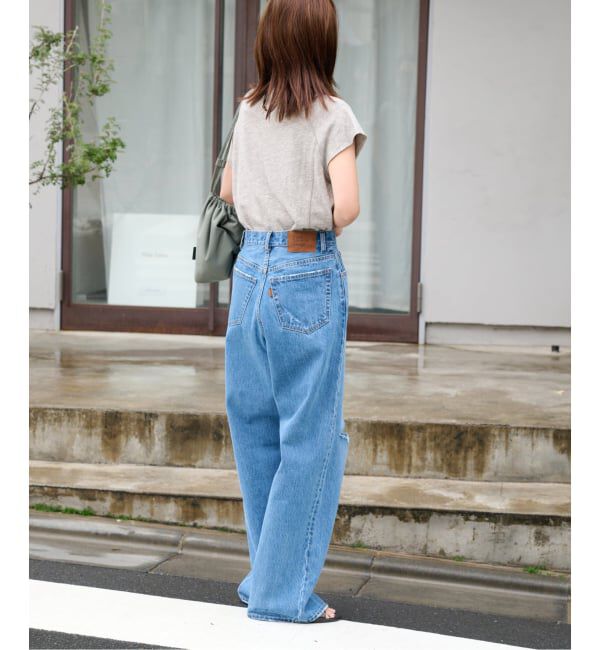 OUTDOOR PRODUCTS Usual Things「ULTデニムハイライズルーズスラッシュ5PKT」|デニム|