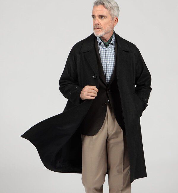 TOMORROWLAND MENS「【別注】De Petrillo  ウールカシミヤ バルカラーコート」|ステンカラーコート|