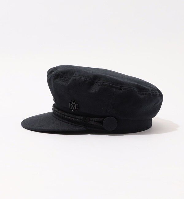 TOMORROWLAND GOODS「MAISON MICHEL New Abby Black Cotton キャスケット」|キャップ・キャスケット|