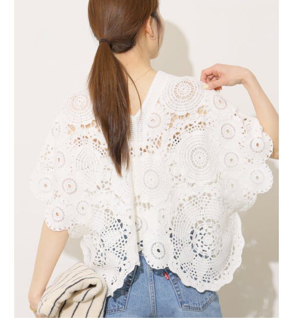 JOURNAL STANDARD relume「【TORRAZZO DONNA/トラッゾドンナ】クロシェポンチョ」|ニット・セーター|