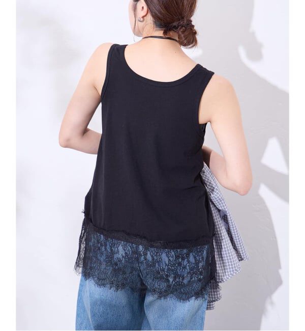 JOURNAL STANDARD「《追加3》レースヘムシアータンク」|Tシャツ・カットソー|