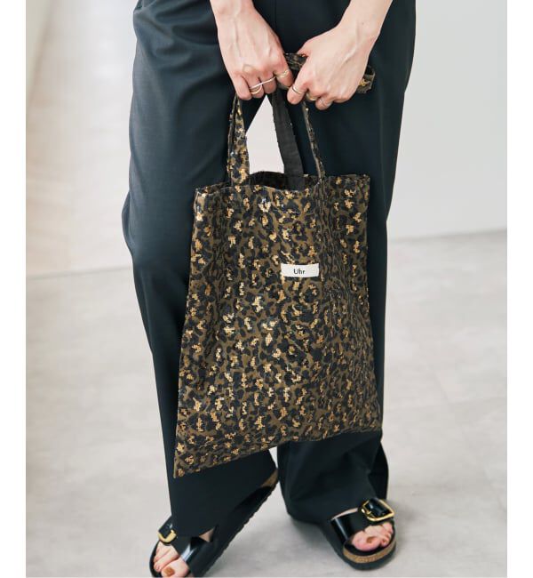 Spick and Span「《予約》Uhr / ウーア Sequin Leopard Tote」|トートバッグ|