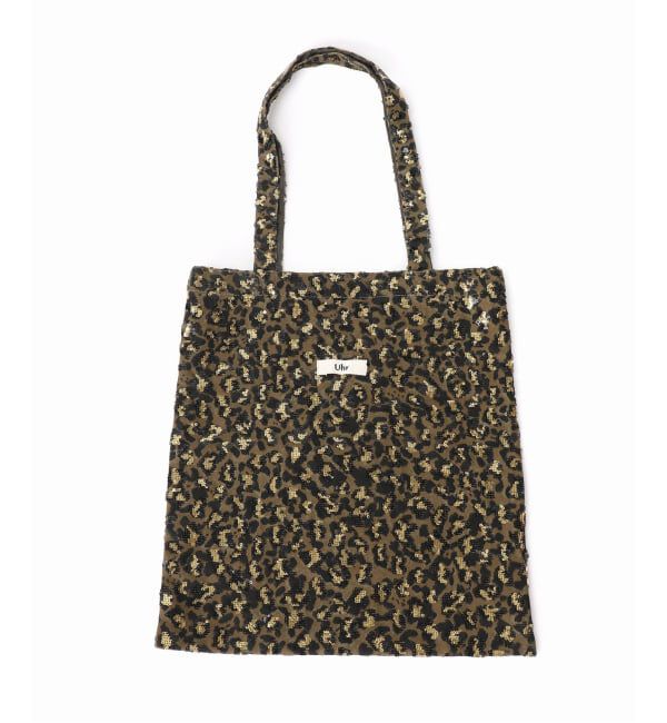 Spick and Span「《予約》Uhr / ウーア Sequin Leopard Tote」|トートバッグ|