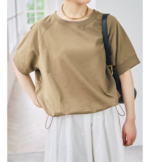 Spick and Span「《WEB限定 / 追加予約》ニュアンスドロストプルオーバー」|Tシャツ・カットソー|ブラウン D