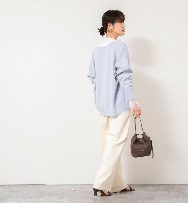 NOLLEY'S sophi「ウォッシャブルレース切替ロンT」|Tシャツ・カットソー|