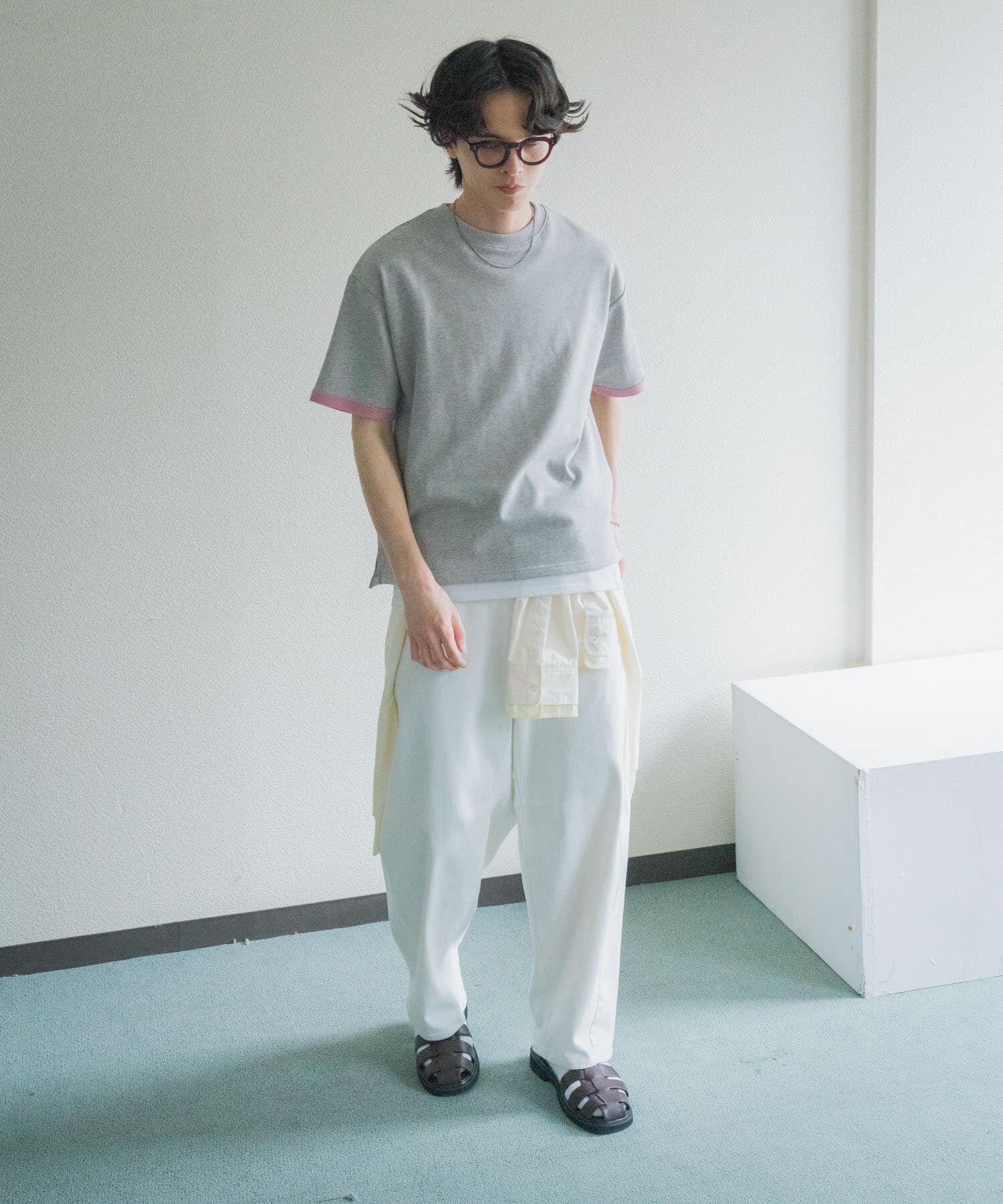 SENSE OF PLACE by URBAN RESEARCH「ダブルフェイス裏毛ショートスリーブTシャツ」|Tシャツ・カットソー|