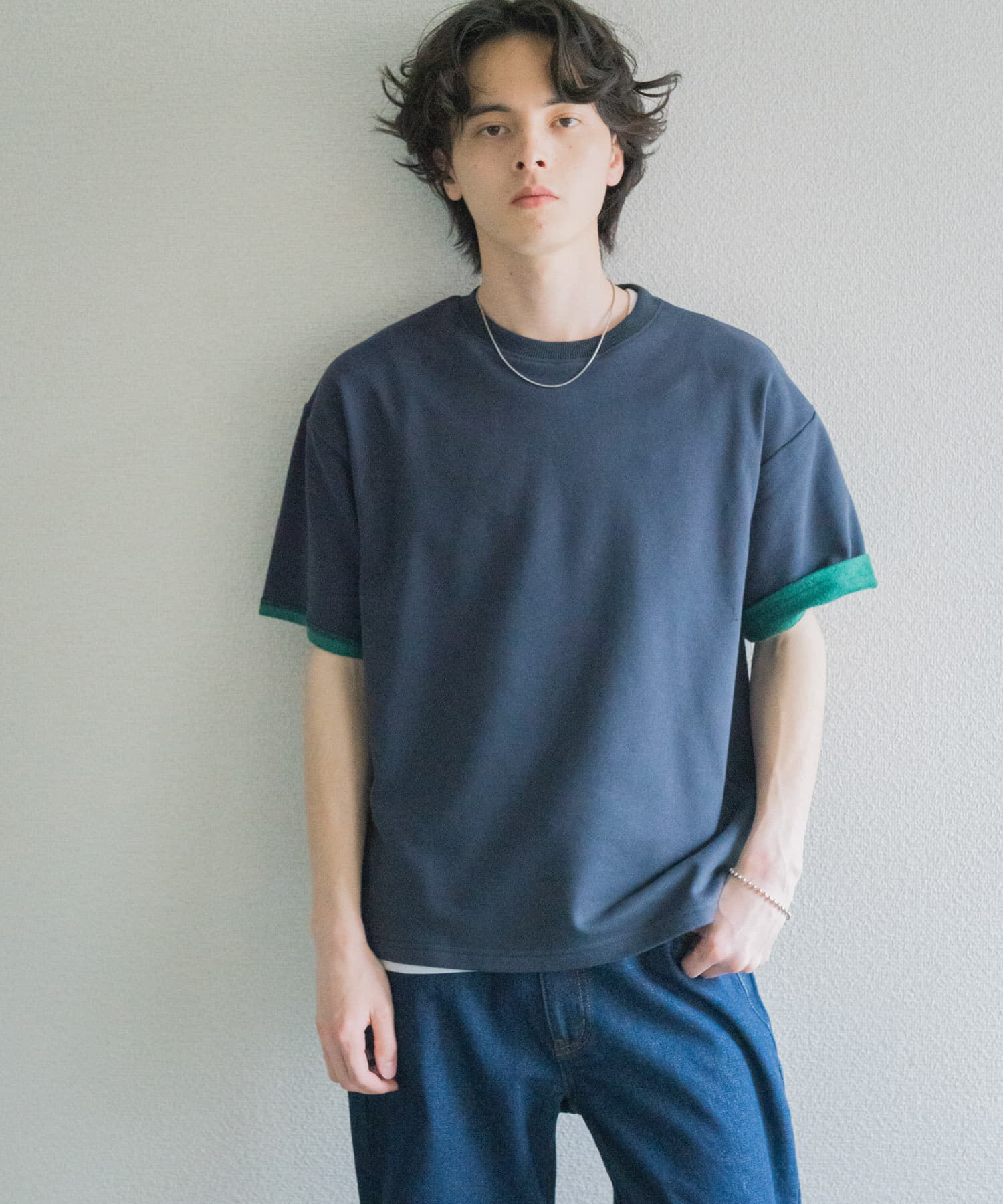 SENSE OF PLACE by URBAN RESEARCH「ダブルフェイス裏毛ショートスリーブTシャツ」|Tシャツ・カットソー|