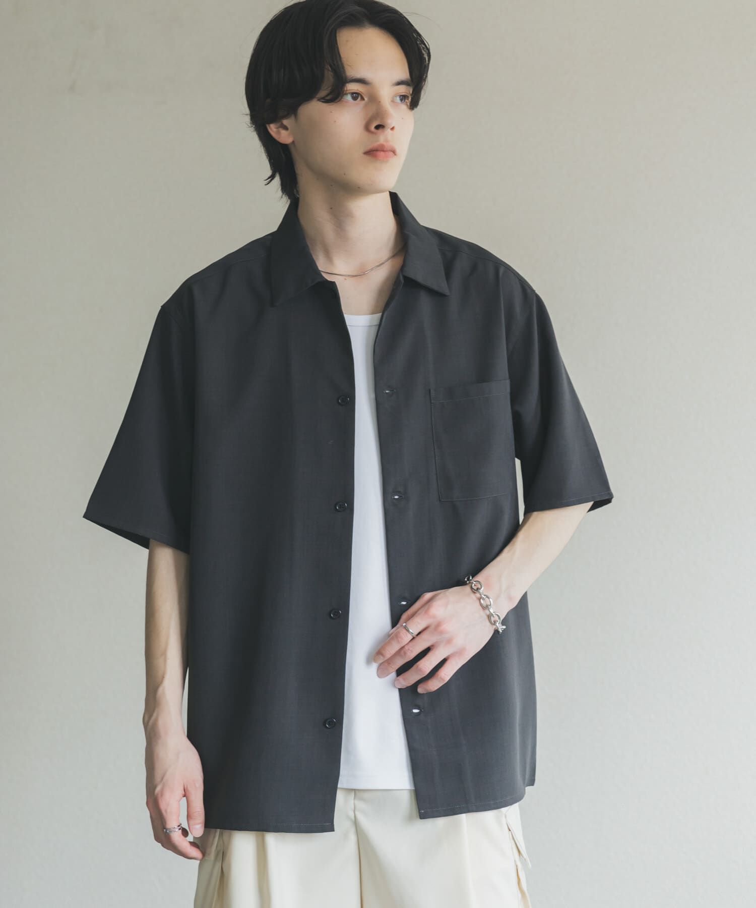 SENSE OF PLACE by URBAN RESEARCH「『イージーケア/速乾』リネンライクレギュラーカラーシャツ」|シャツ・ブラウス|