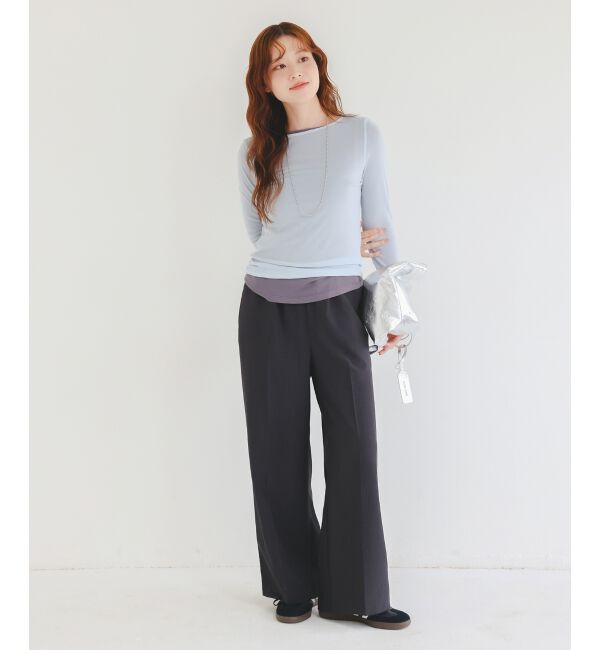 le.coeur blanc「シアークルーネックプルオーバー」|Tシャツ・カットソー|