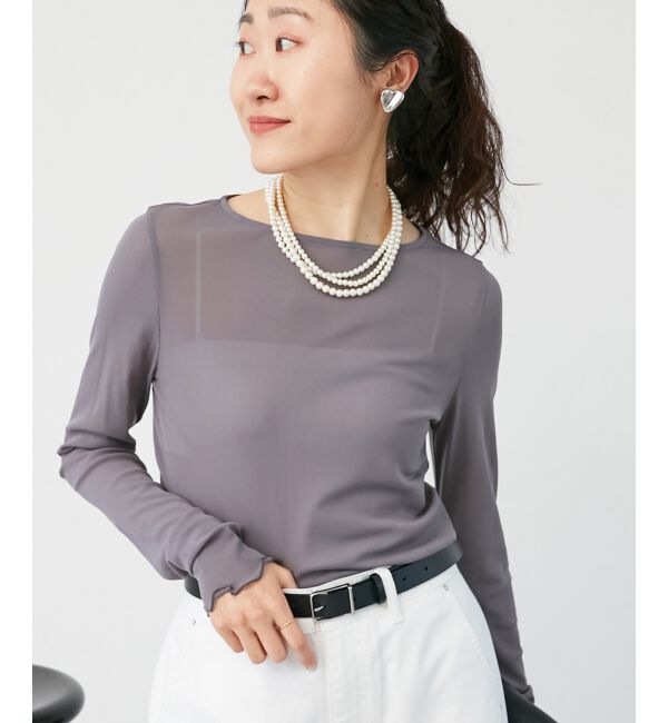 le.coeur blanc「シアークルーネックプルオーバー」|Tシャツ・カットソー|