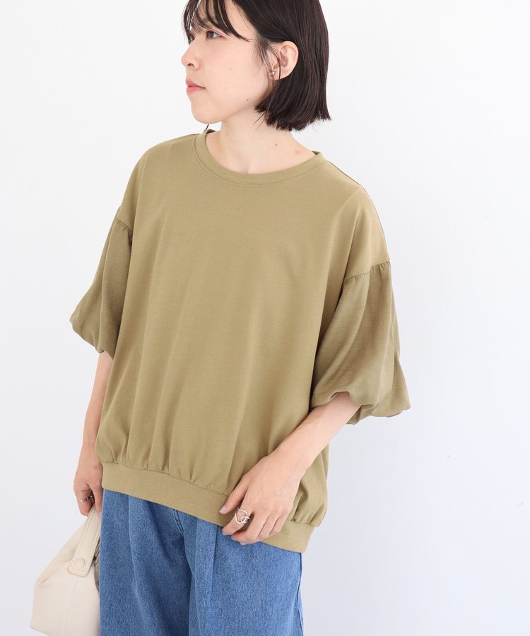 Green Parks「袖バルーンドッキングプルオーバー」|Tシャツ・カットソー|