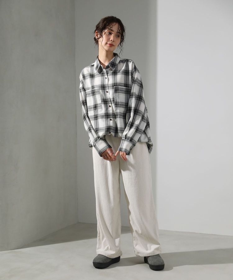 Green Parks「・ELENCARE DUE 2wayチェックビックシャツ」|チュニック|