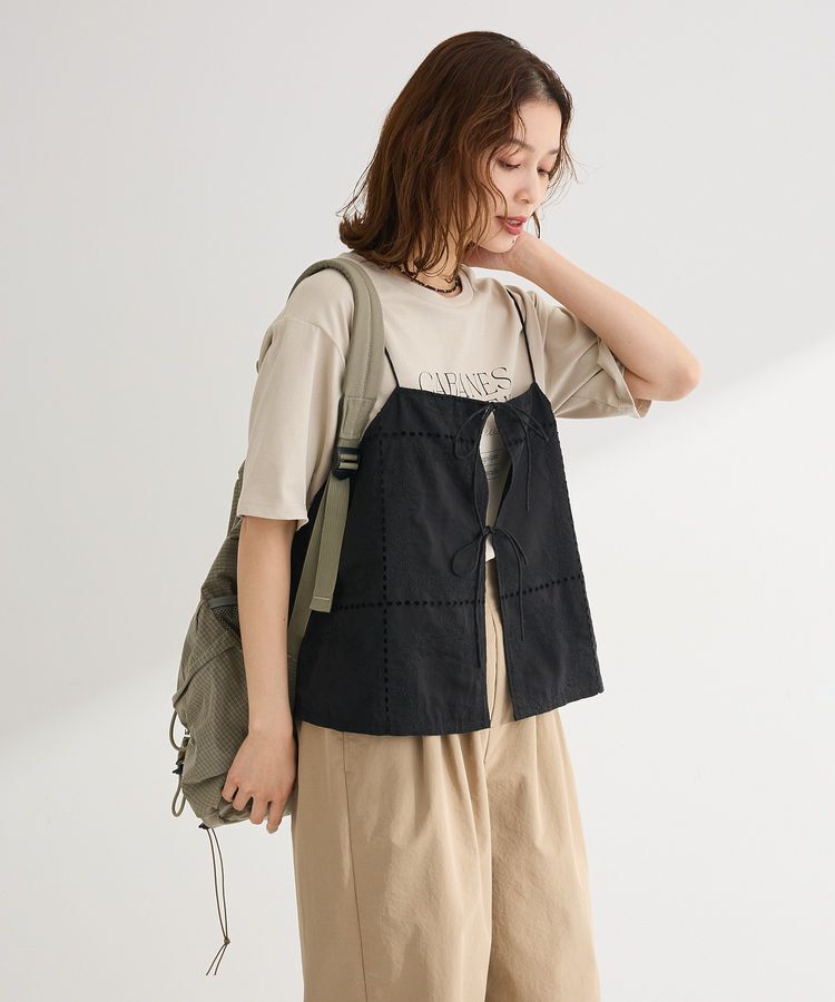 Green Parks「前後2WAYレース刺繍ビスチェ」|ベスト・ジレ|