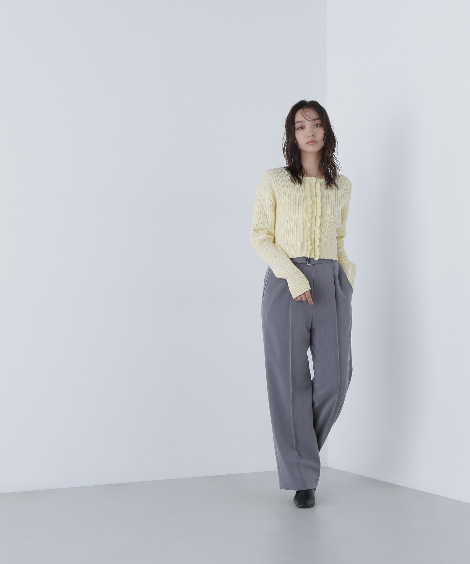  「コンパクトベスト セットアップ ワイドストレートパンツ」|その他|