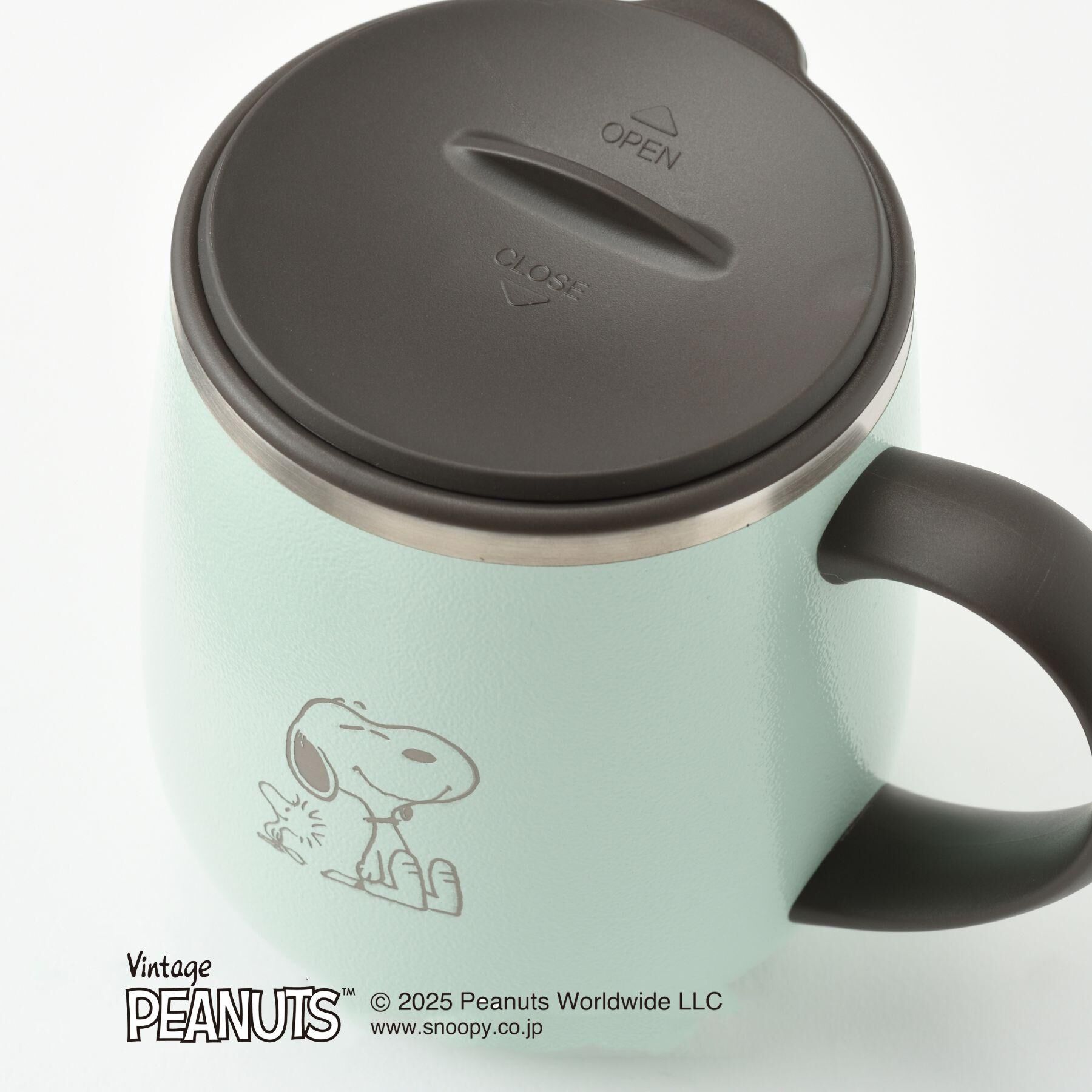 212 KITCHEN STORE「PEANUTS 蓋つきステンレスマグShort MINT GREEN ＜BRUNO ブルーノ＞」|グラス・マグカップ|