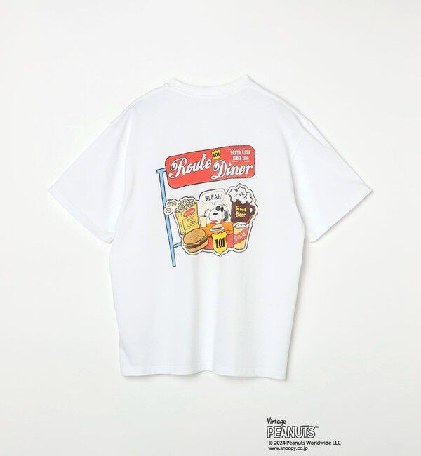 SHIPS any「SHIPS any: SNOOPY コラボ カルチャー グラフィック バック プリント Tシャツ◆」|Tシャツ・カットソー|