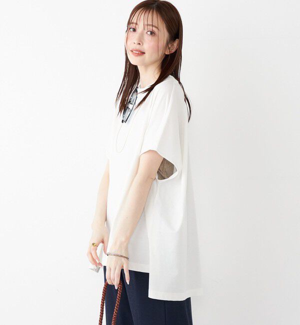 SHIPS Colors 「SHIPS Colors:〈手洗い可能〉ハイツイスト ケープ プルオーバー」|Tシャツ・カットソー|