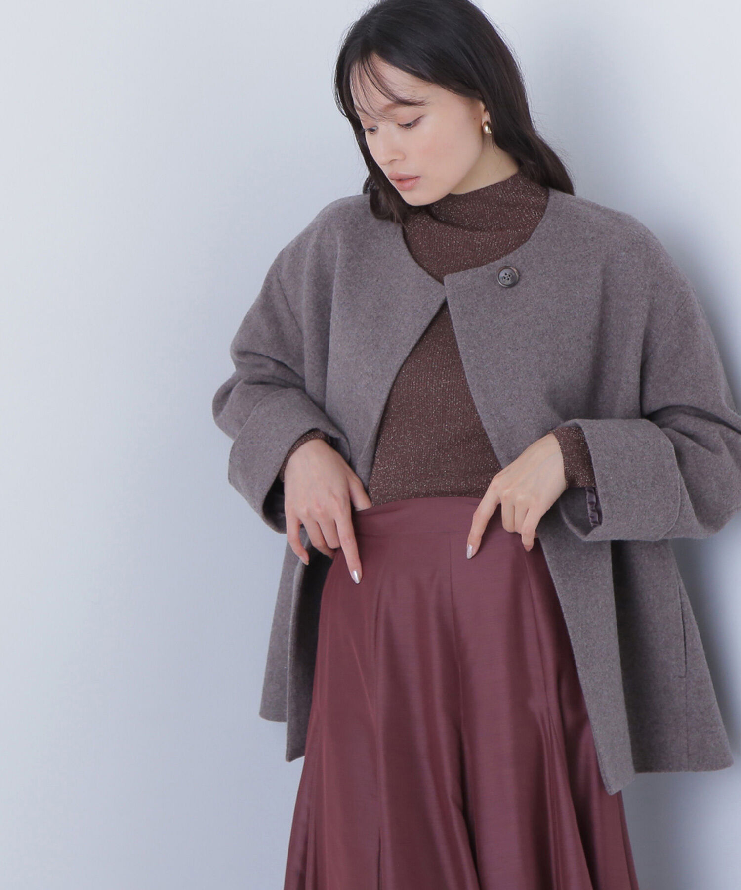  「毎日に&ldquo;ちょうどいい&rdquo;カシミヤ混コート」|ブルゾン・スタジャン|