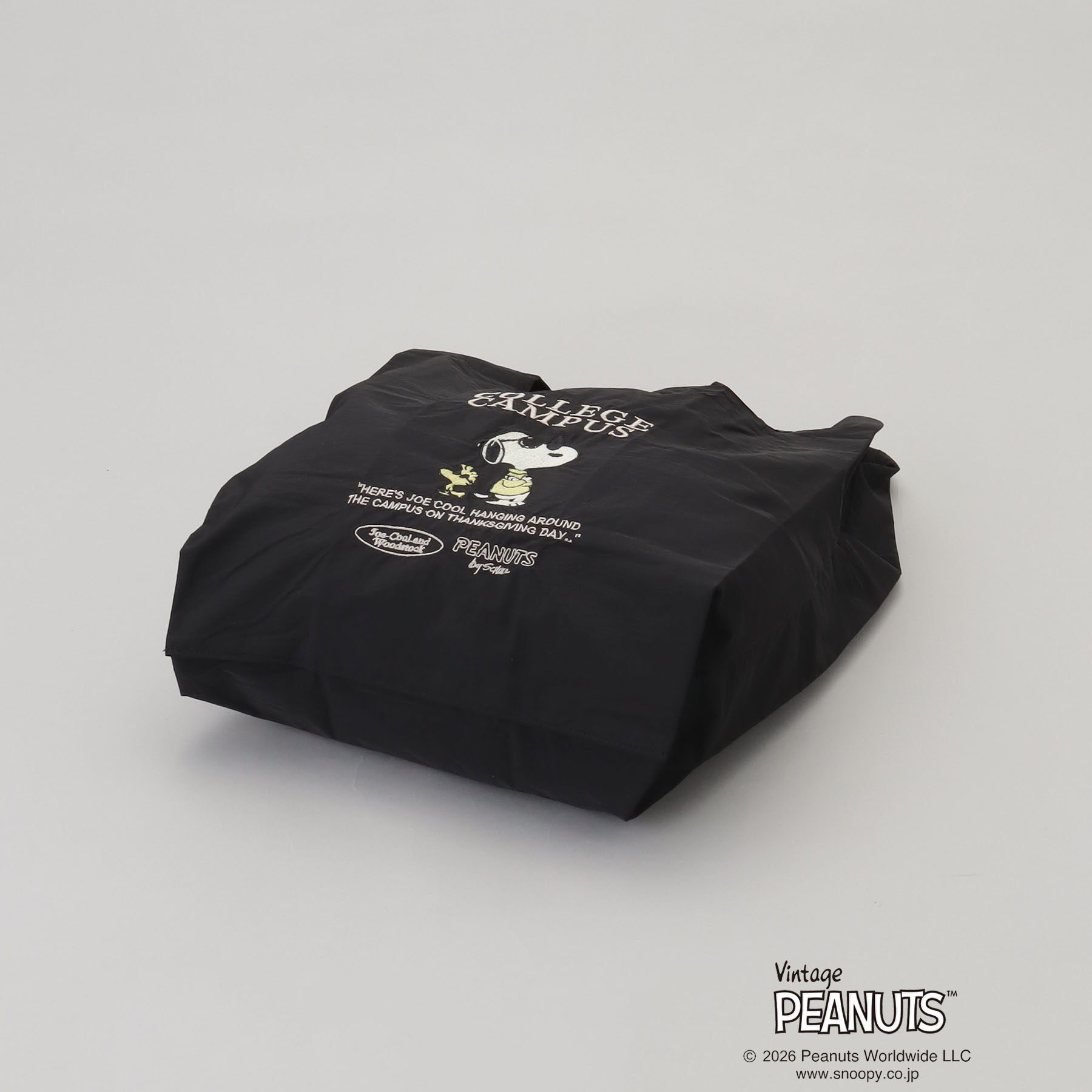 212 KITCHEN STORE「PEANUTS ストラップ付きショッパーバッグ BLACK」|その他|