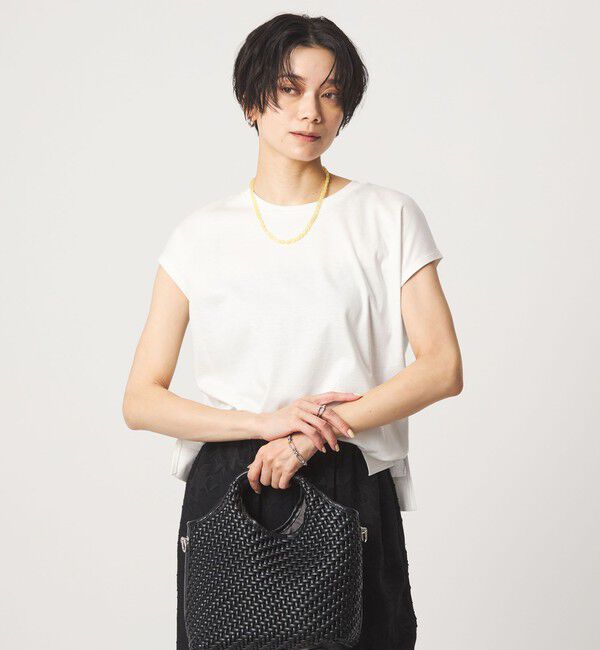 UNITED ARROWS green label relaxing「フォルム Tシャツ 汗染み防止」|Tシャツ・カットソー|OFF WHITE