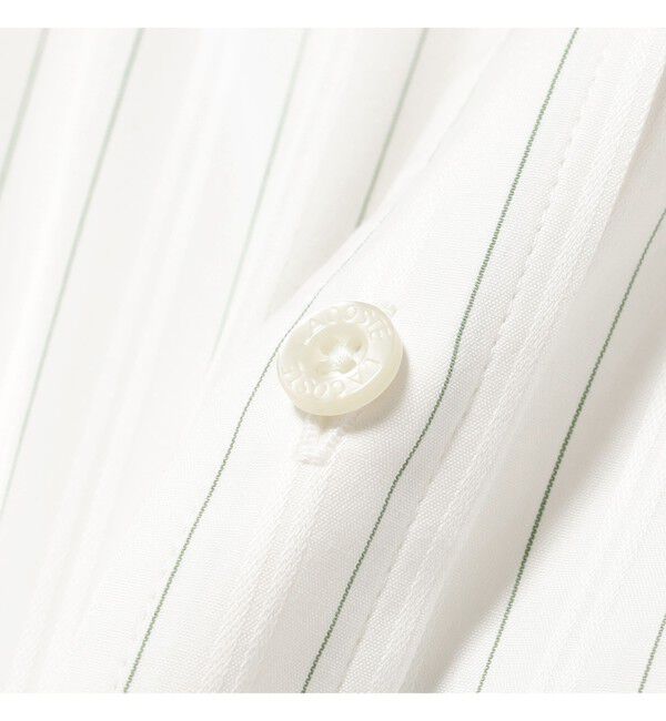 BEAMS「BEAMS｜【別注】LACOSTE / ストライプ シャツ｜メンズシャツ 長袖｜ラコステ ビームス 50周年｜ストライプ」|シャツ・ブラウス|