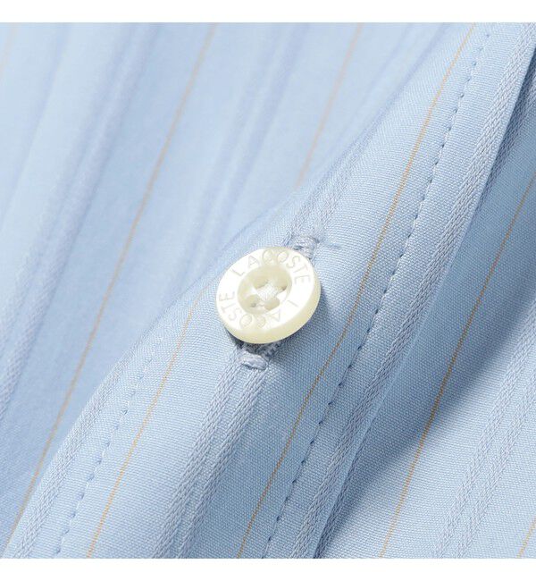 BEAMS「BEAMS｜【別注】LACOSTE / ストライプ シャツ｜メンズシャツ 長袖｜ラコステ ビームス 50周年｜ストライプ」|シャツ・ブラウス|