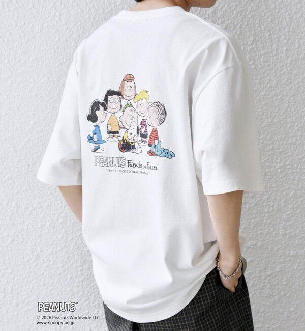 SHIPS any「SHIPS any: SNOOPY コラボ グラフィック プリント Tシャツ◇」|Tシャツ・カットソー|