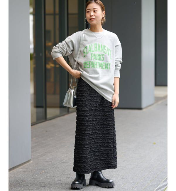JOURNAL STANDARD relume「《WEB+一部店舗限定追加予約2》シャーリングジャガードスカート」|スカート|
