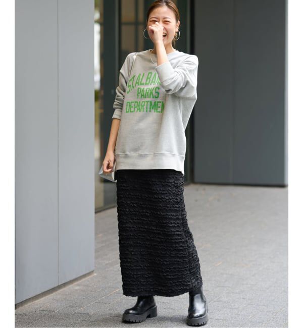 JOURNAL STANDARD relume「《WEB+一部店舗限定追加予約2》シャーリングジャガードスカート」|スカート|