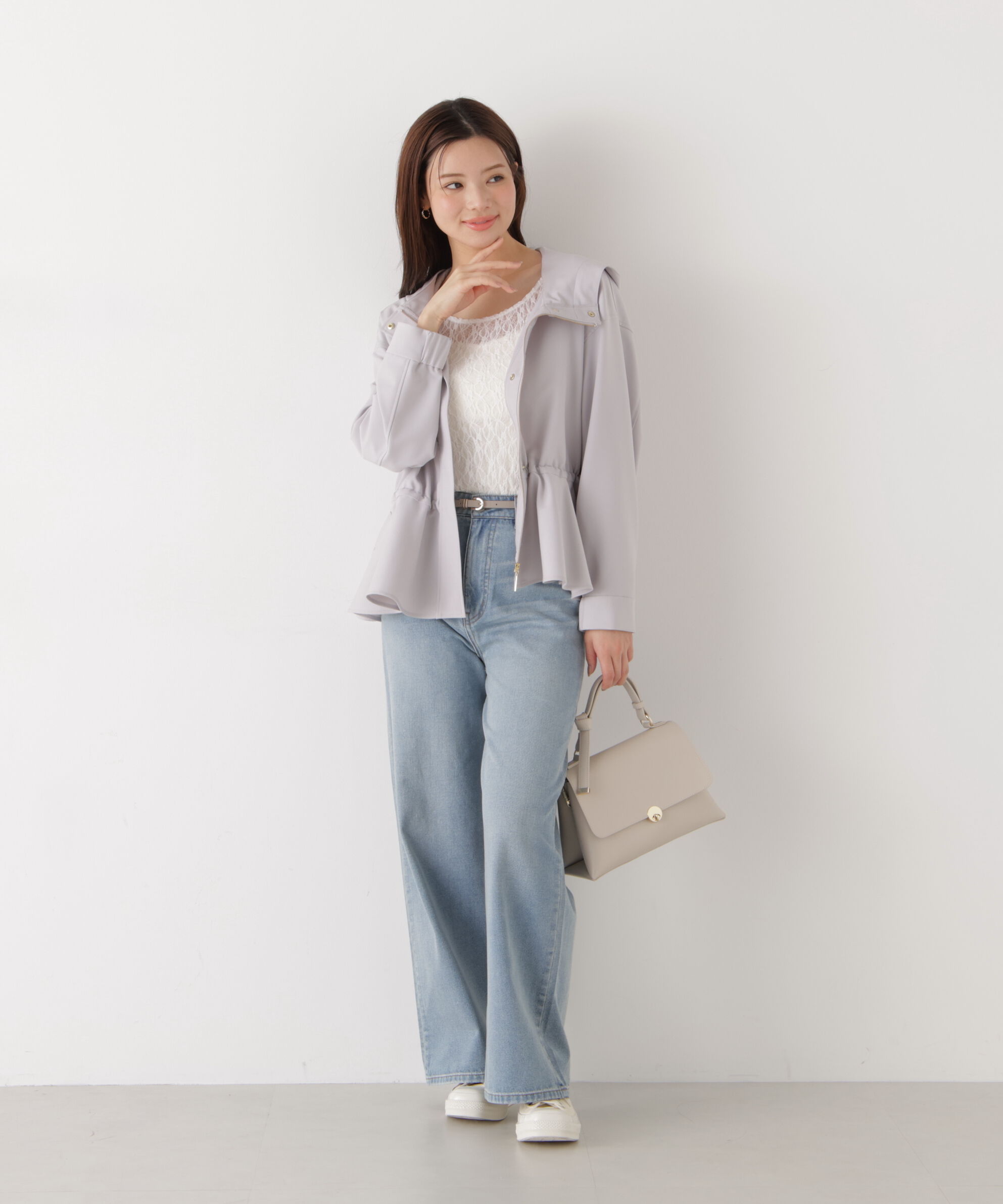 PROPORTION BODY DRESSING「〈a/mie〉ストレッチレース　26SS」|Tシャツ・カットソー|
